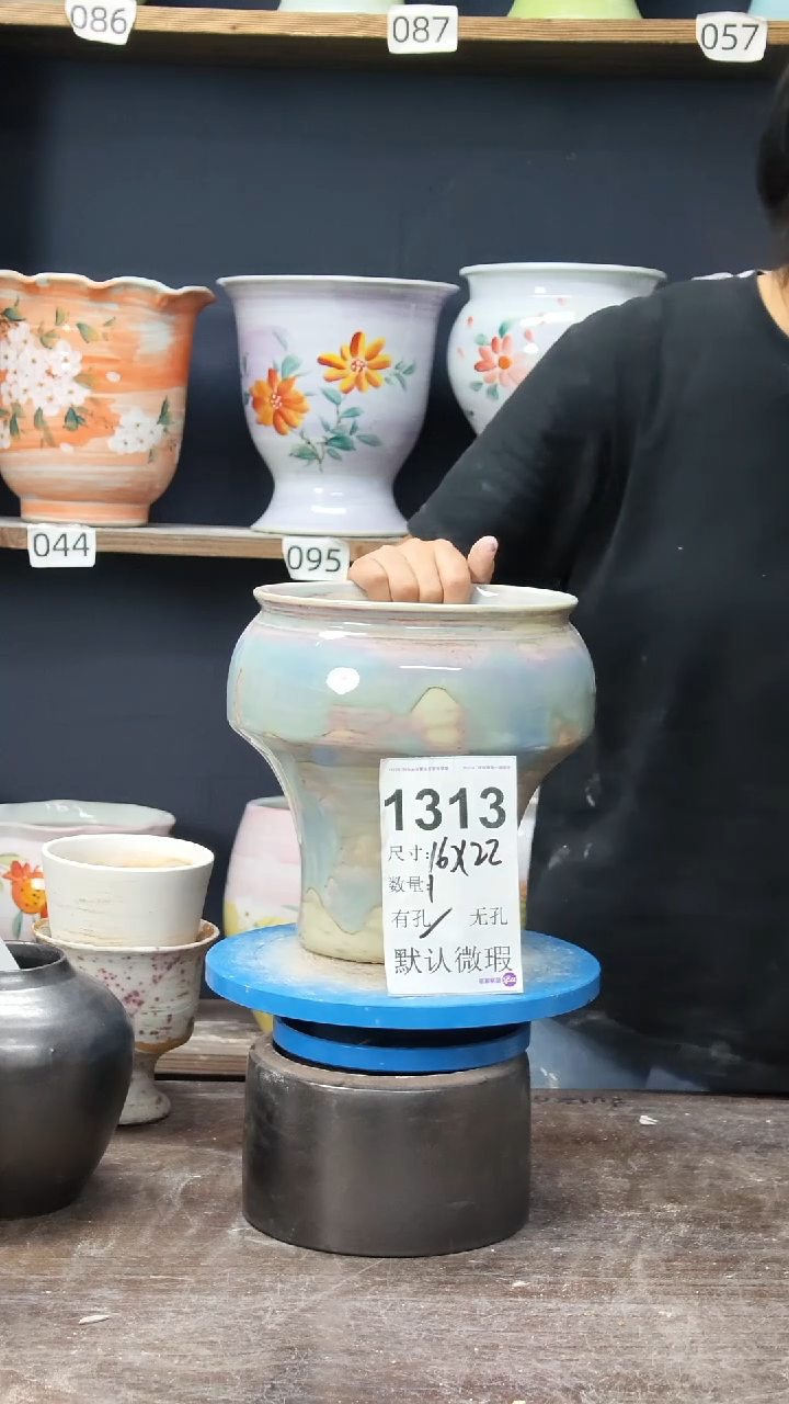 景德镇陶瓷花盆微瑕1313