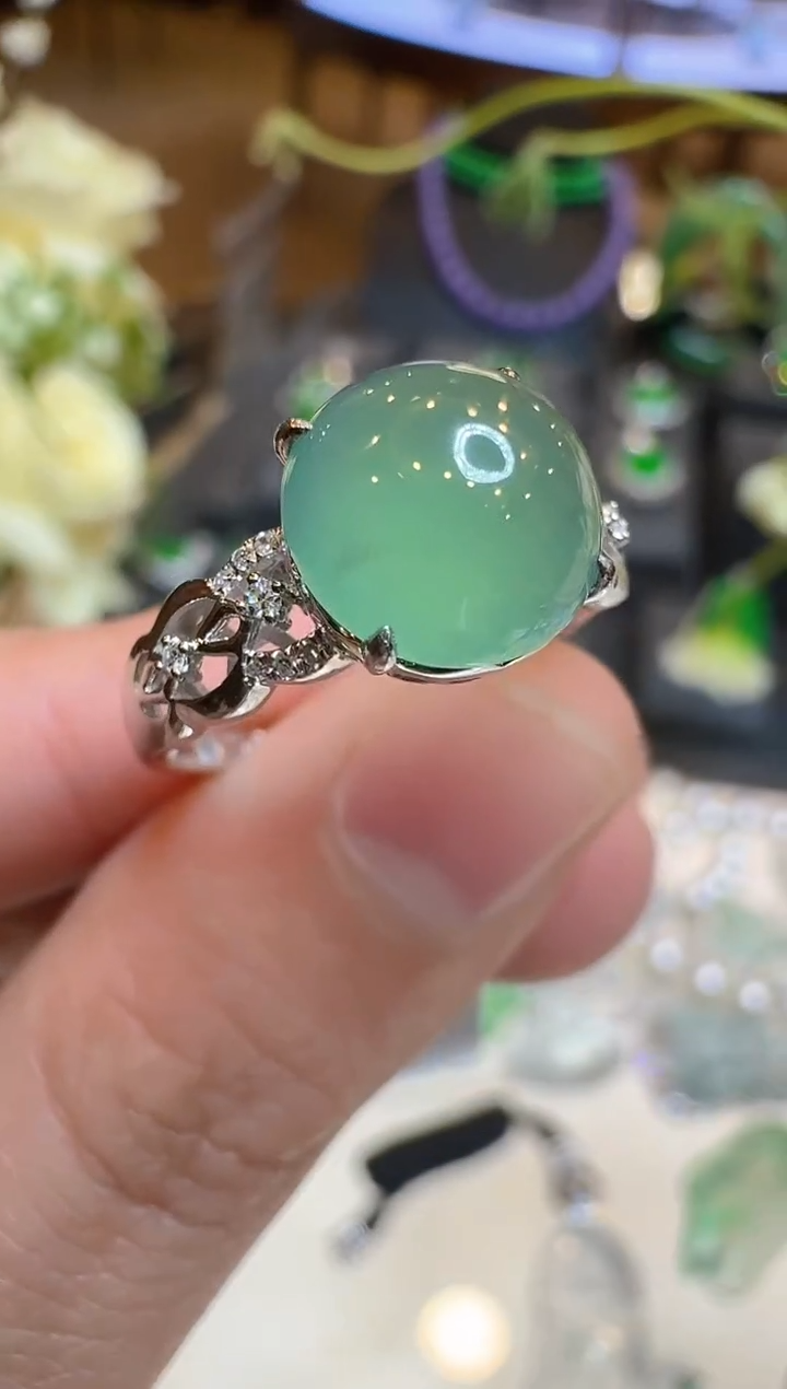 【闪购商品】翡翠戒指18K金镶嵌多样性团购发一件