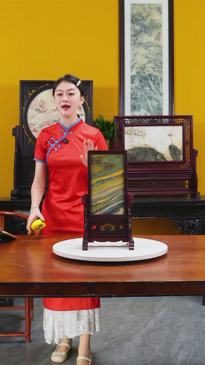 石材天然大理石画摆件