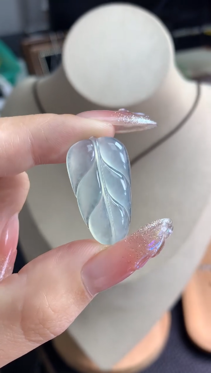 定制翡翠未镶嵌叶子