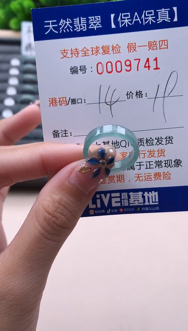 未镶嵌戒指翡翠9741