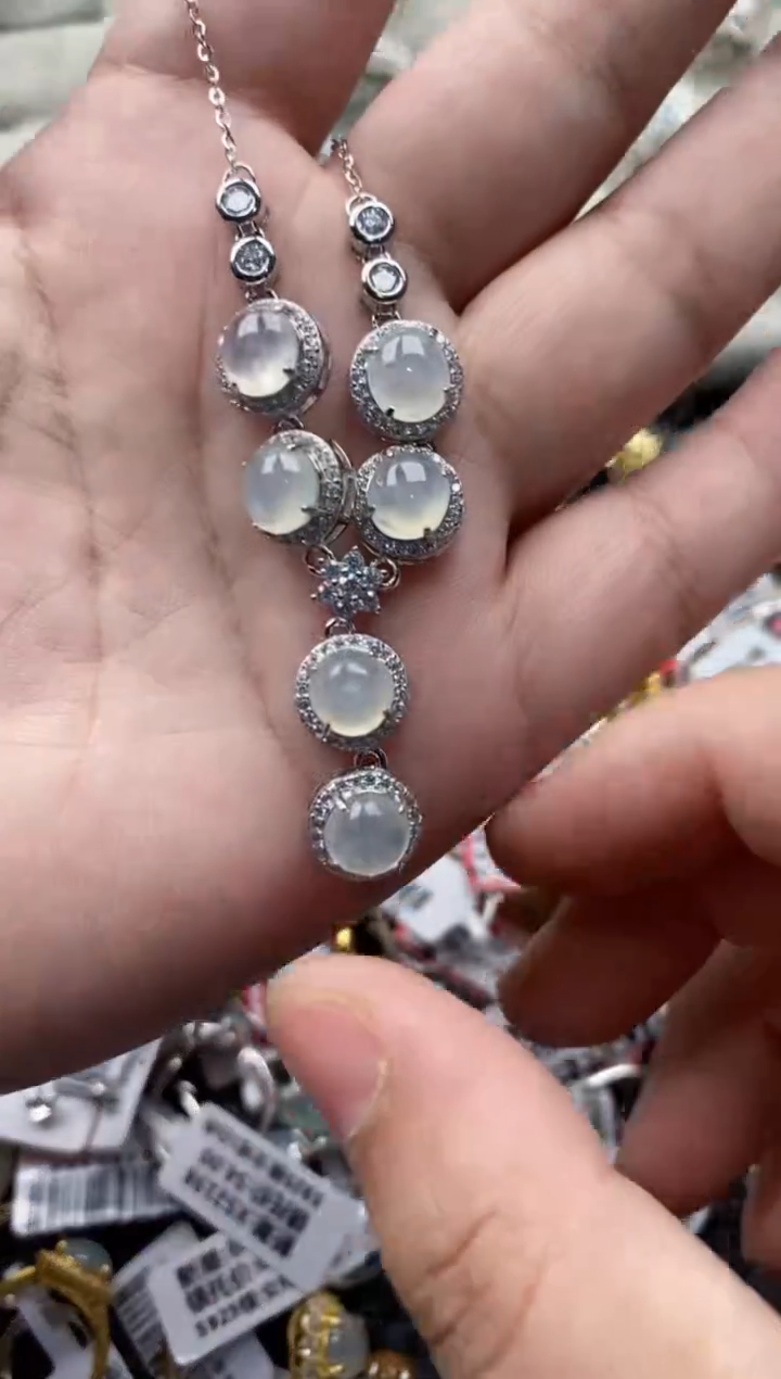 【闪购商品】翡翠戒指银S925镶嵌666666---3