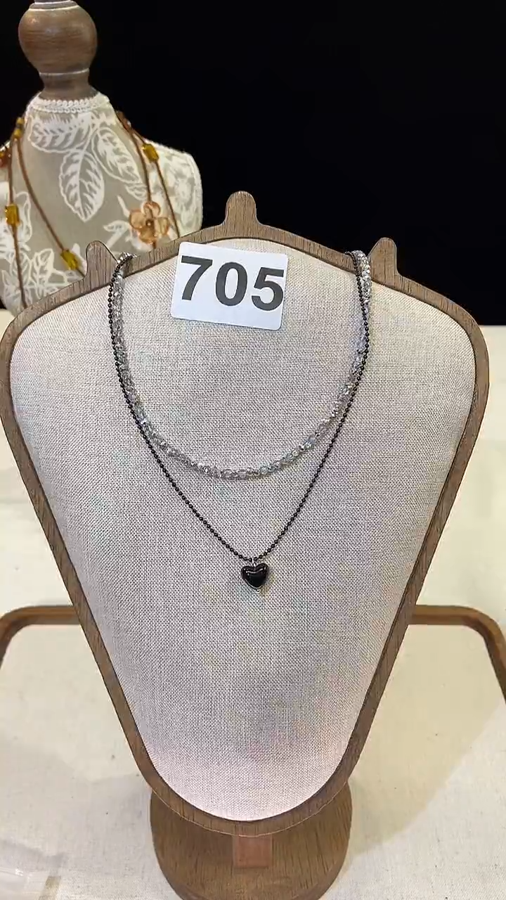 项链钛钢淡水珍珠705