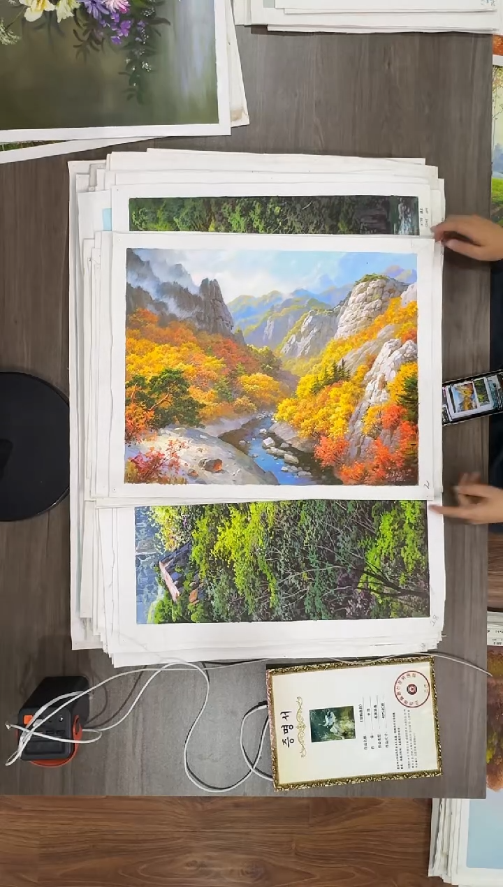 油画【103号】约53*35cm丨朝鲜原创纯手绘孤品油画丨顺丰包邮 