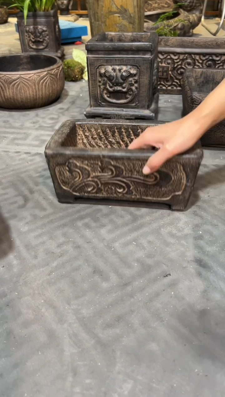 陶土【火山泥】石槽盆