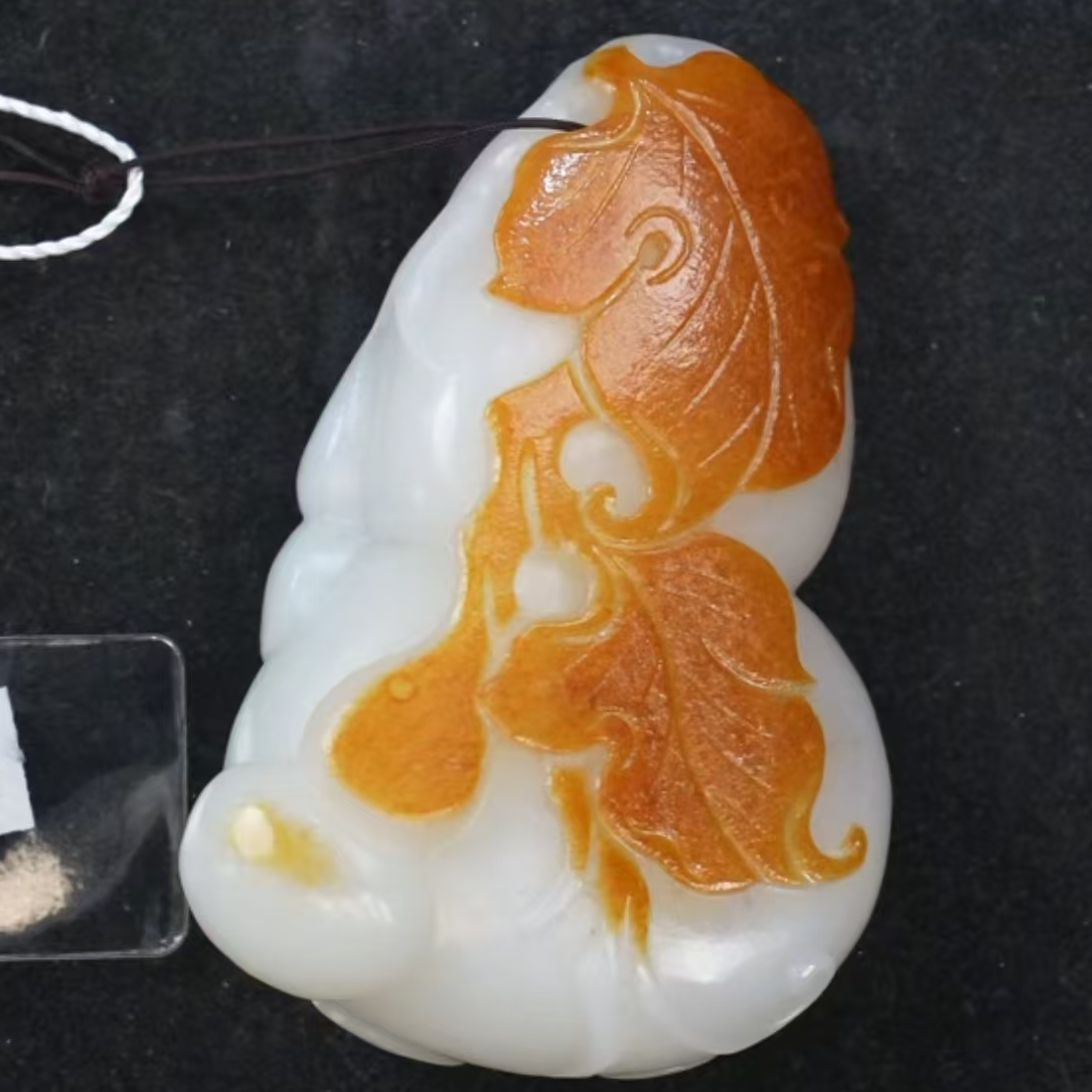 清代和田玉葫芦把件