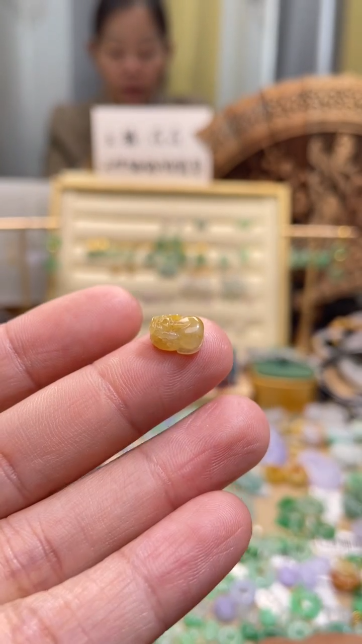 颈饰未镶嵌翡翠貔貅