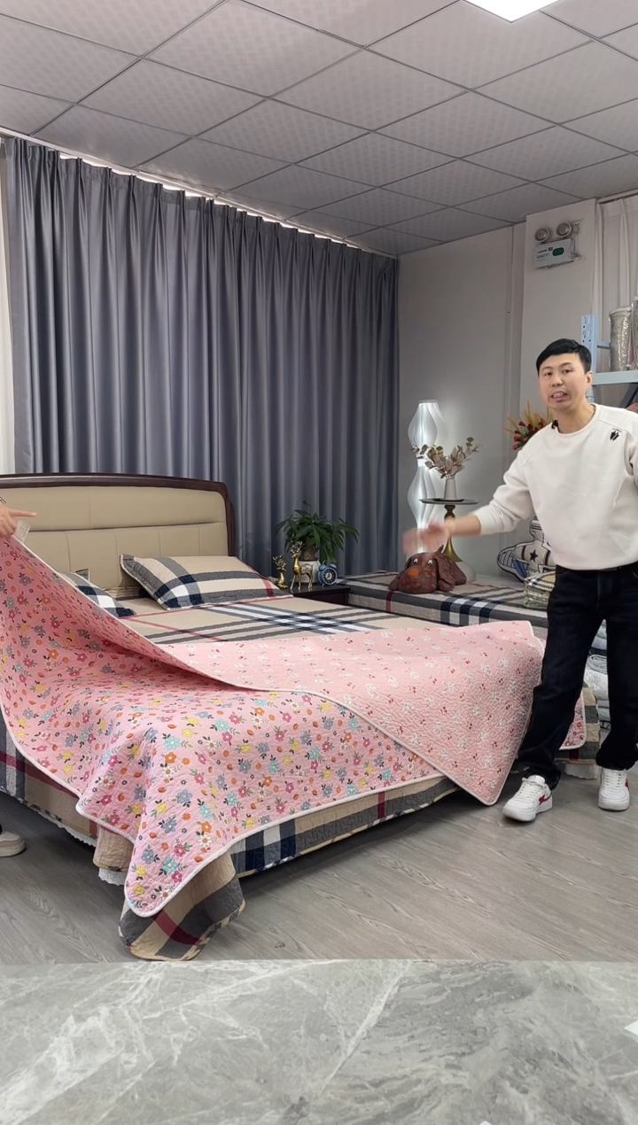 棉150cm*210cm 粉花似锦