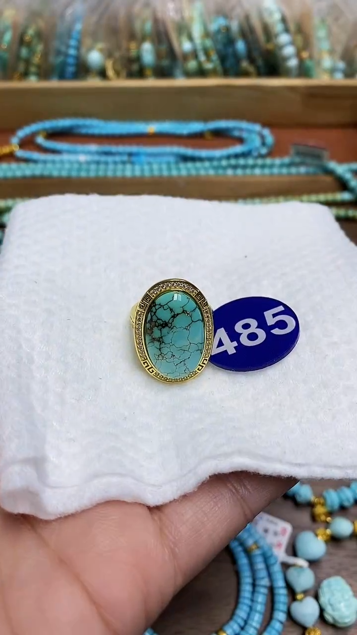 【闪购商品】绿松石戒指合金485戒指