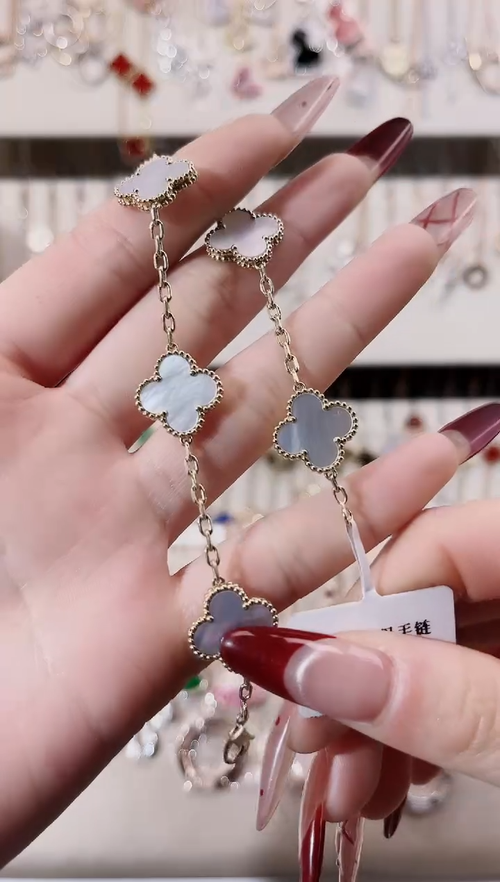 【闪购商品】贝壳（贝母）手链18K金镶嵌18K金镶嵌 K黄