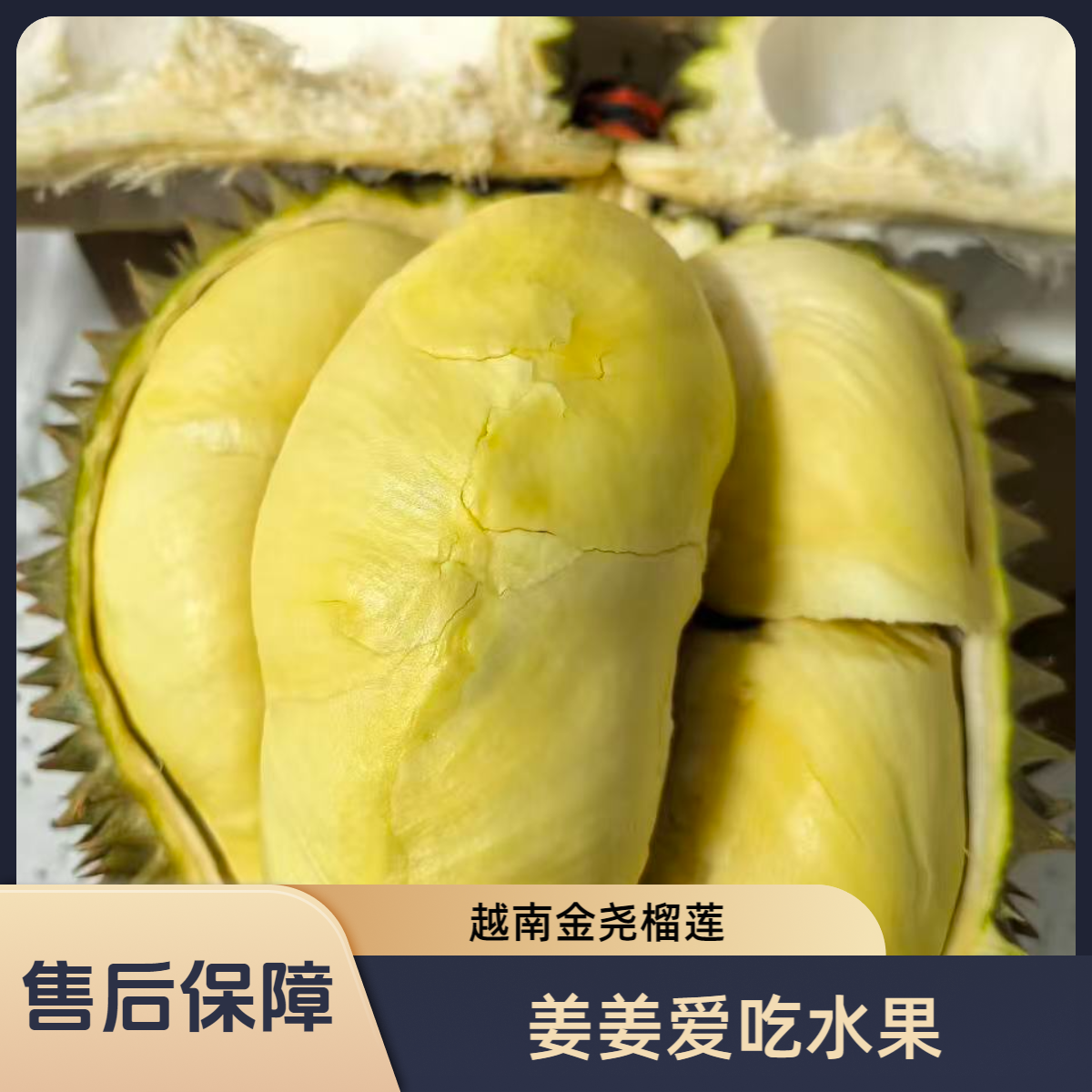 【树熟金尧榴莲】4.5-5斤/1颗 软糯香甜  顺丰包邮明天到