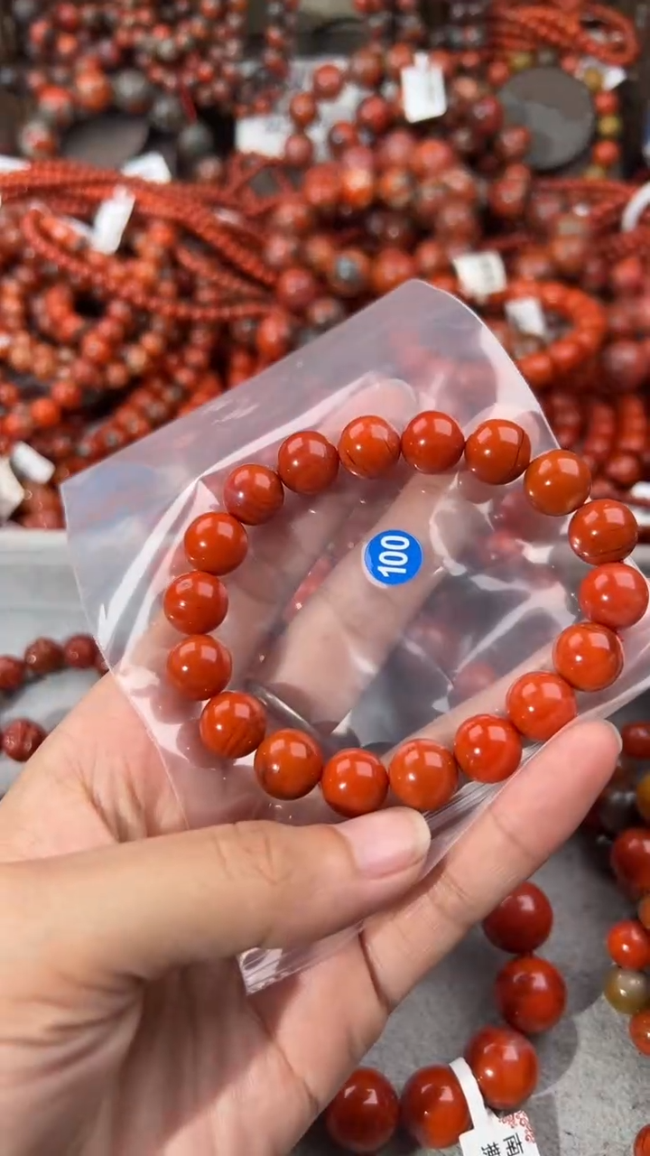南红玛瑙手串未镶嵌11
