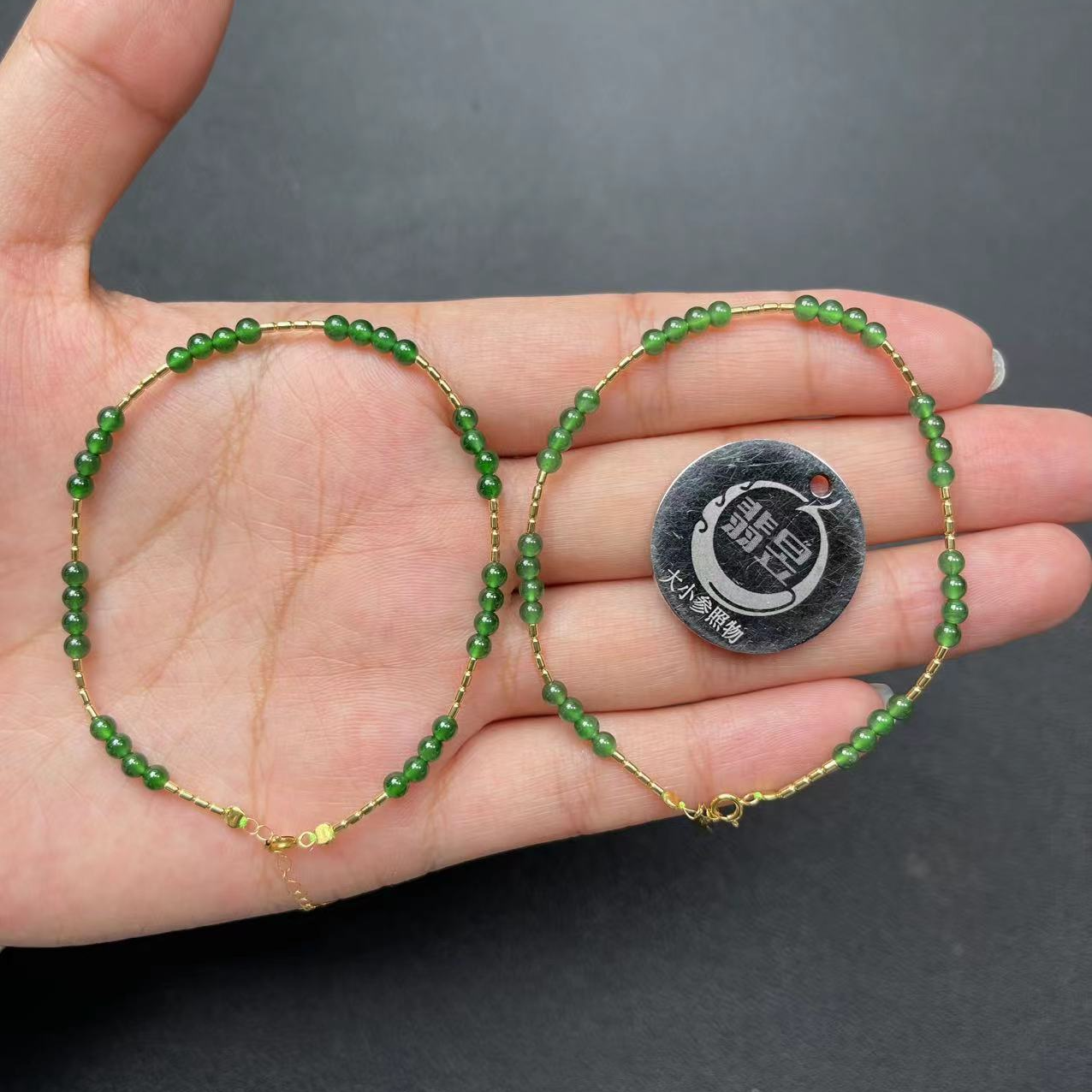 36898T15-4N26-天然A货翡翠手串/约2+/约30颗/-多样性发其一