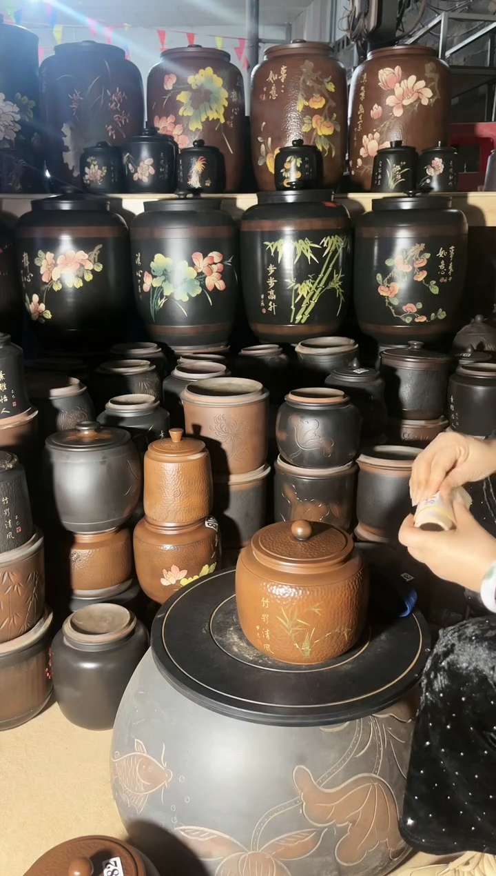 【闪购商品】壶瑕疵茶叶罐 376 古铜色苹果 