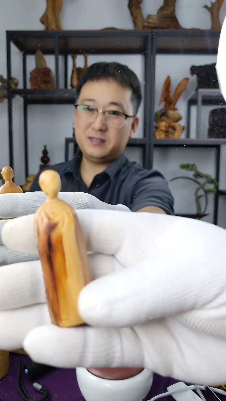 崖柏太行陈化崖柏无相佛手把件一号福利