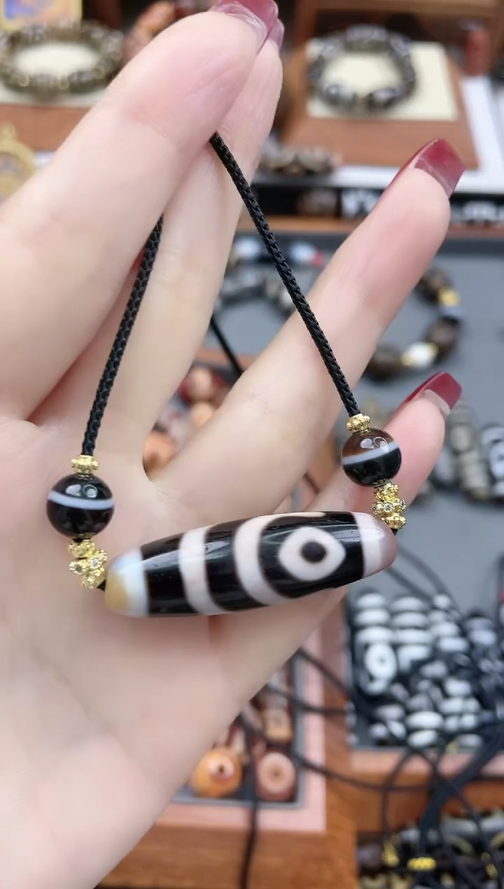 【闪购商品】玛瑙/玉髓珠珠未镶嵌手工二眼