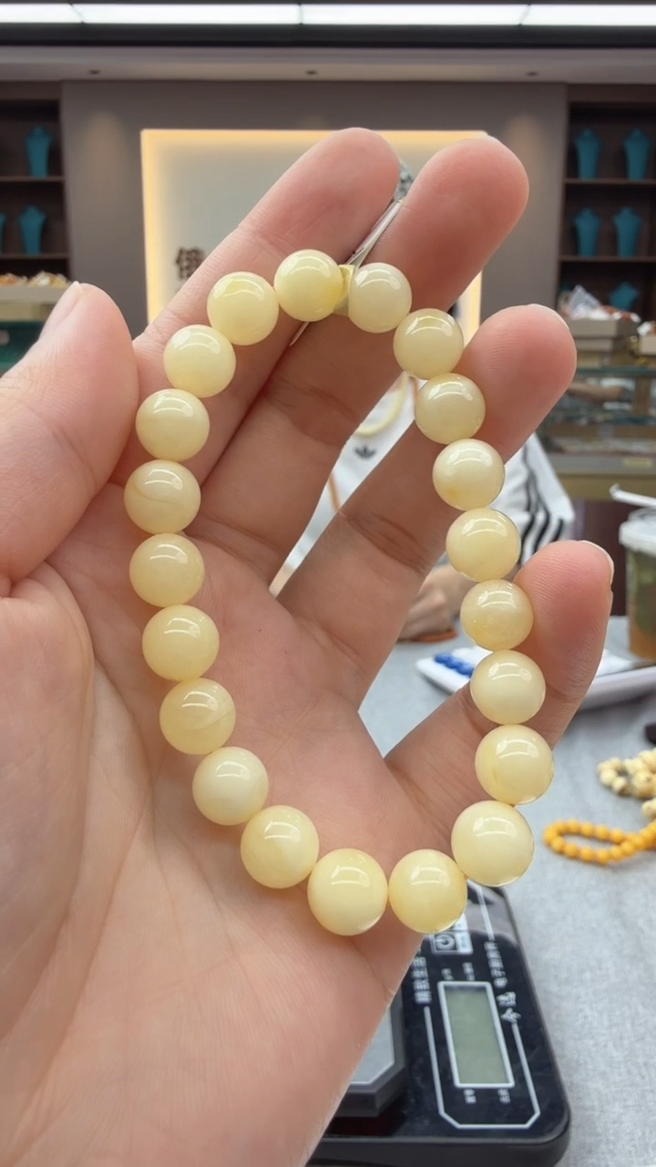 未镶嵌琥珀手链58秒拼号假一罚十