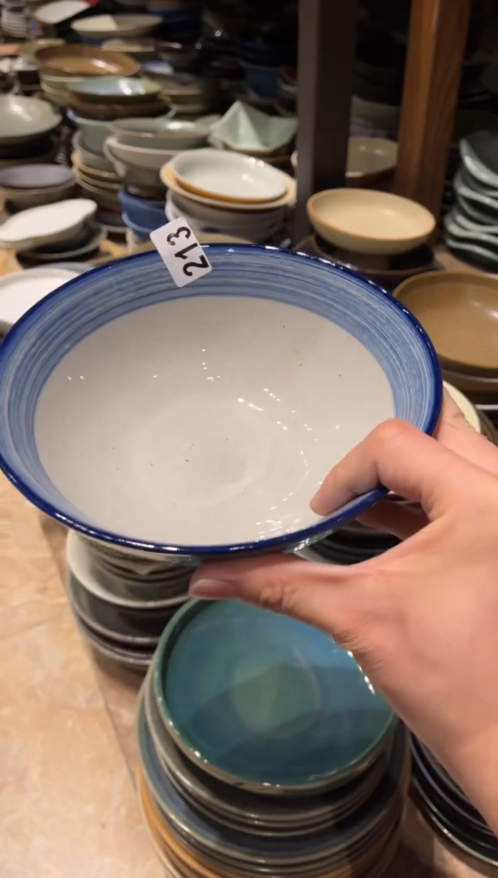 【闪购商品】瓷片213青云手工面碗1个