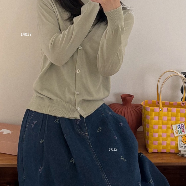 【杭州S姐精品女装】提花牛仔半裙07152