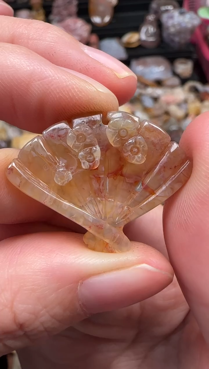 颈饰未镶嵌硅化珊瑚（珊瑚玉）424