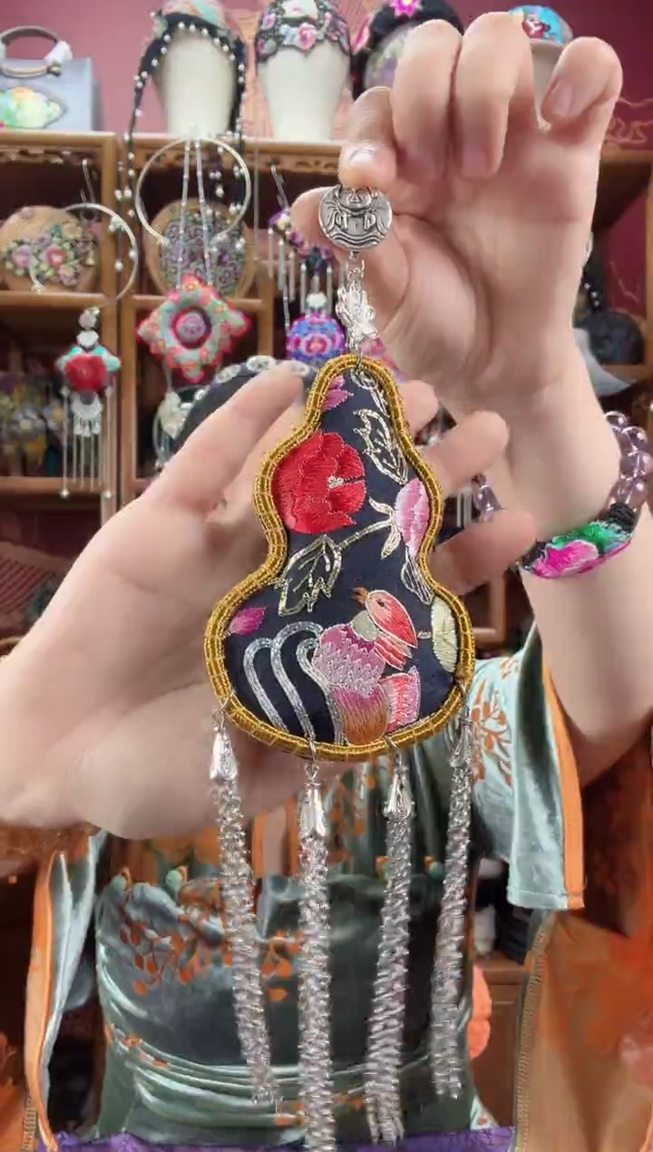 刺绣压襟28甜甜家