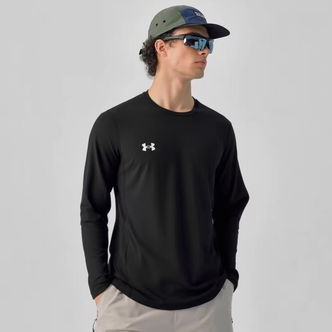 Under Armour/安德玛长袖T恤男打底衫快干卫衣运动服休闲圆领上衣