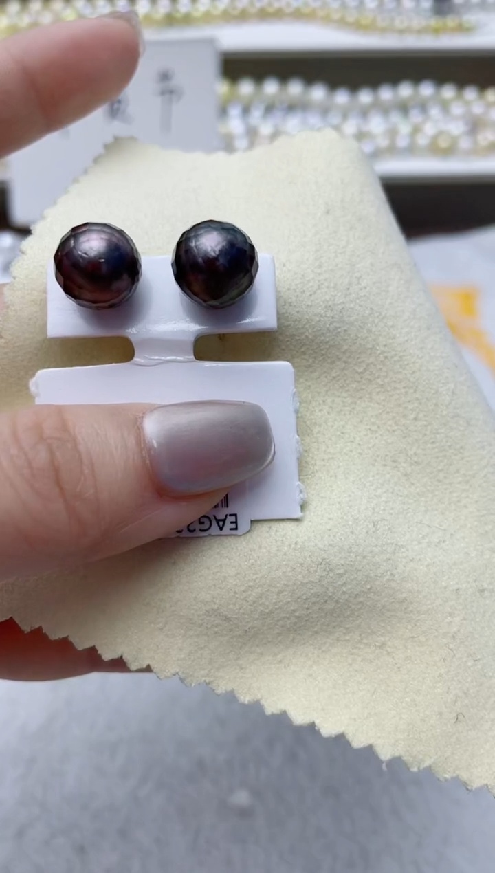 【闪购商品】海水珍珠耳饰18K金镶嵌A77