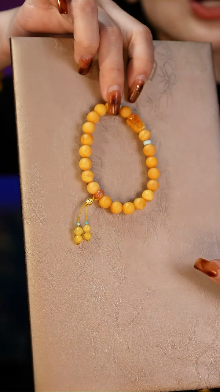 【闪购商品】琥珀手串未镶嵌手串