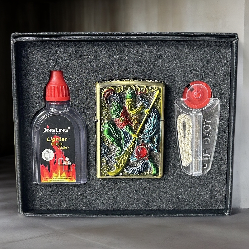 【Y26三件套】义薄云天套装煤油防风打火机