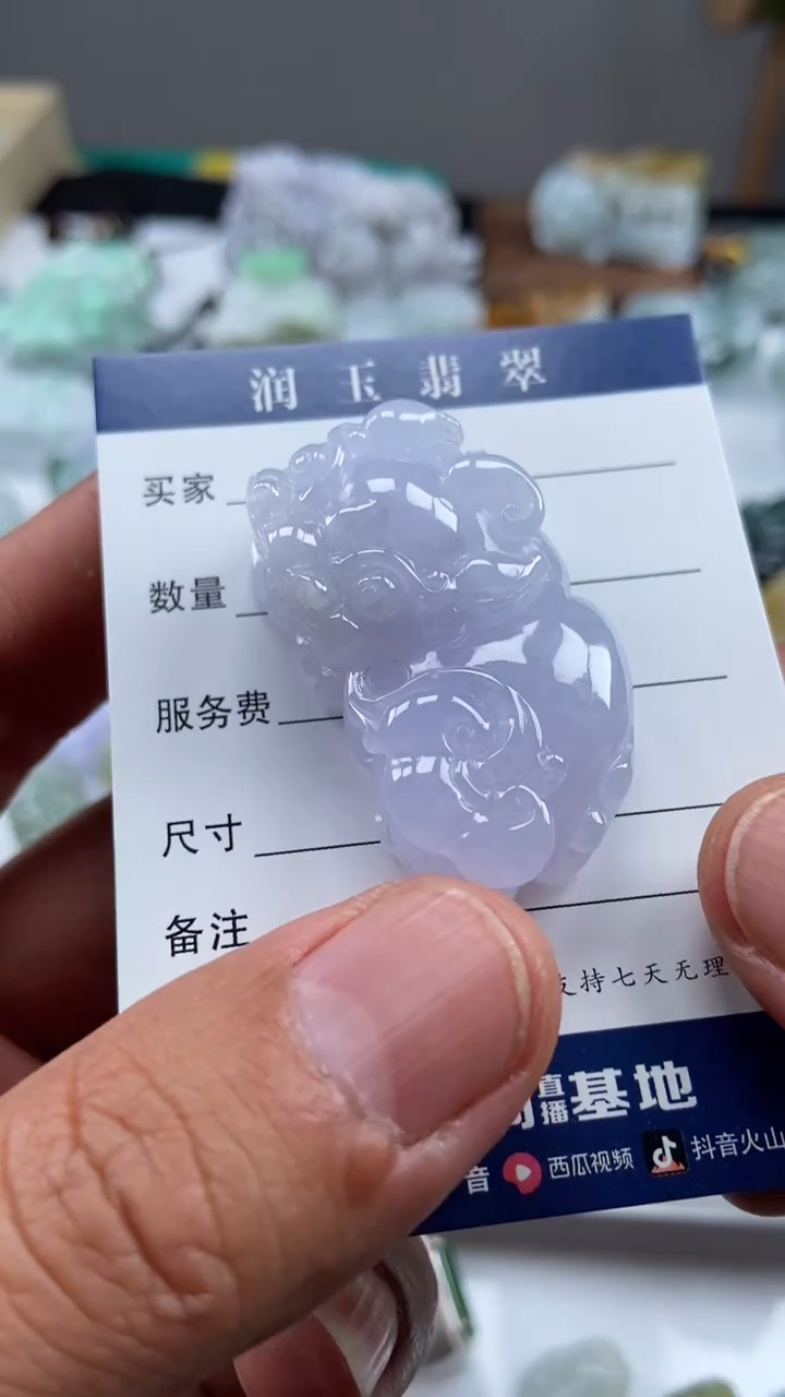 颈饰未镶嵌翡翠一****们貔貅