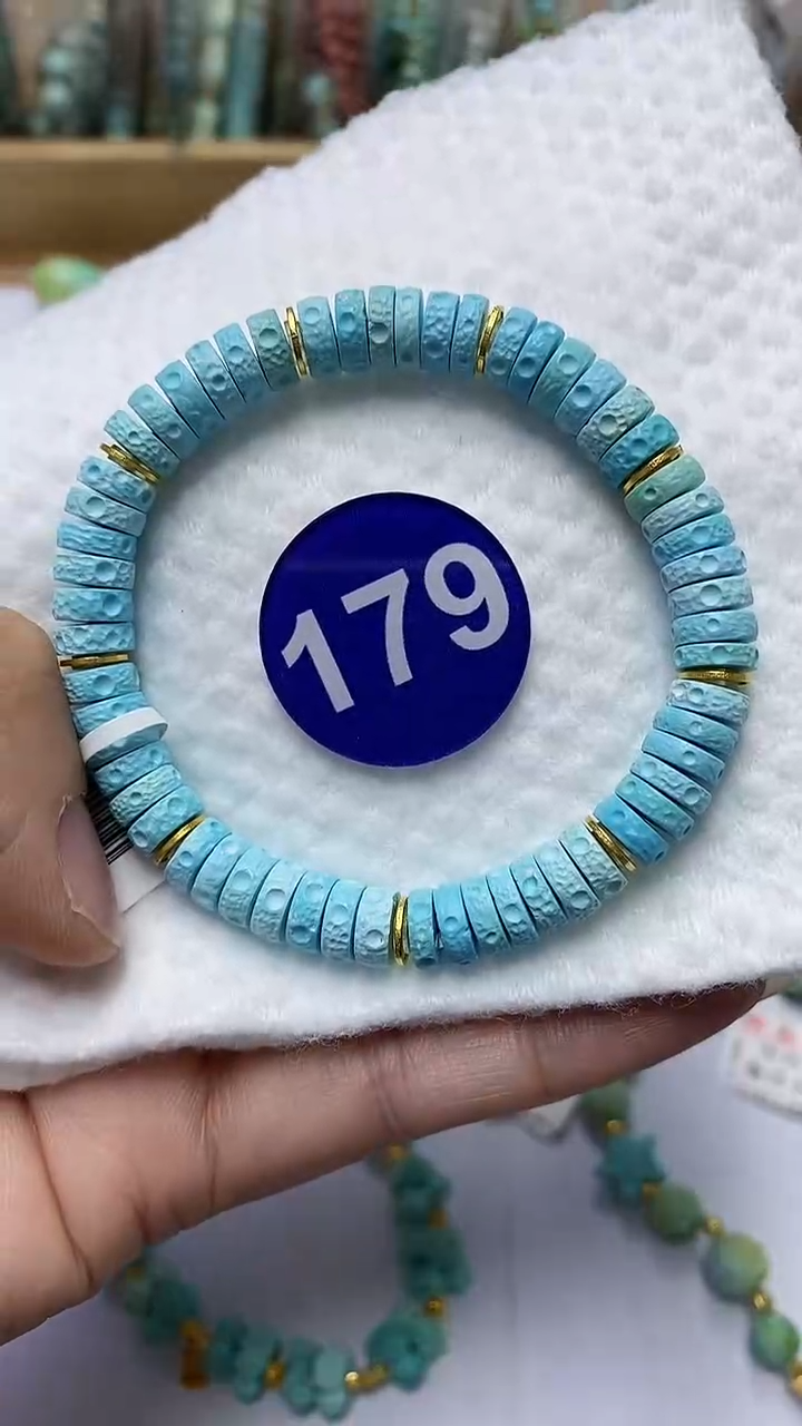 【闪购商品】绿松石手链18K金镶嵌179