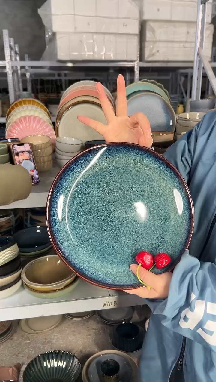 陶瓷外贸尾货瑕疵满20包邮X3大盘