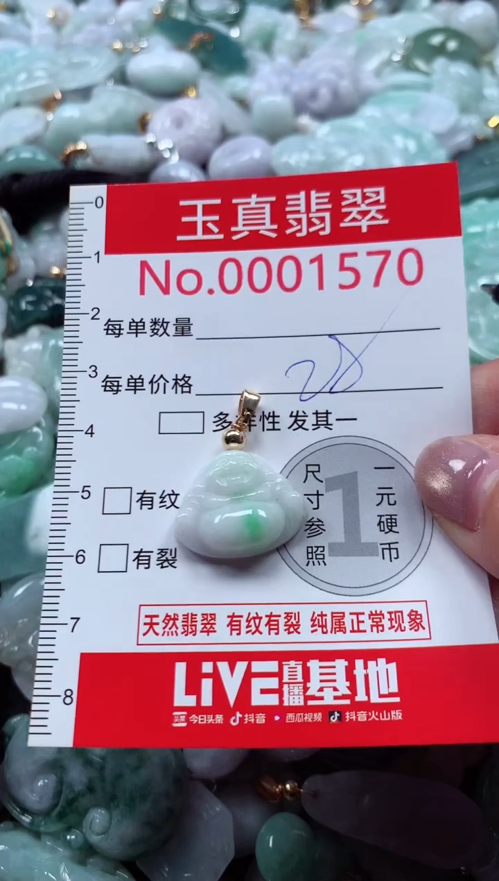 吊坠(不含链)未镶嵌翡翠1570