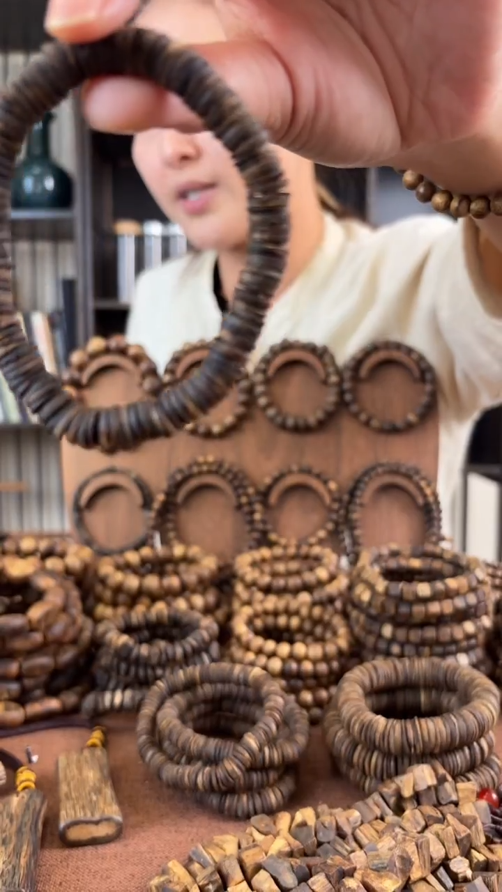 沉香手串群沉水 药片珠 沉香