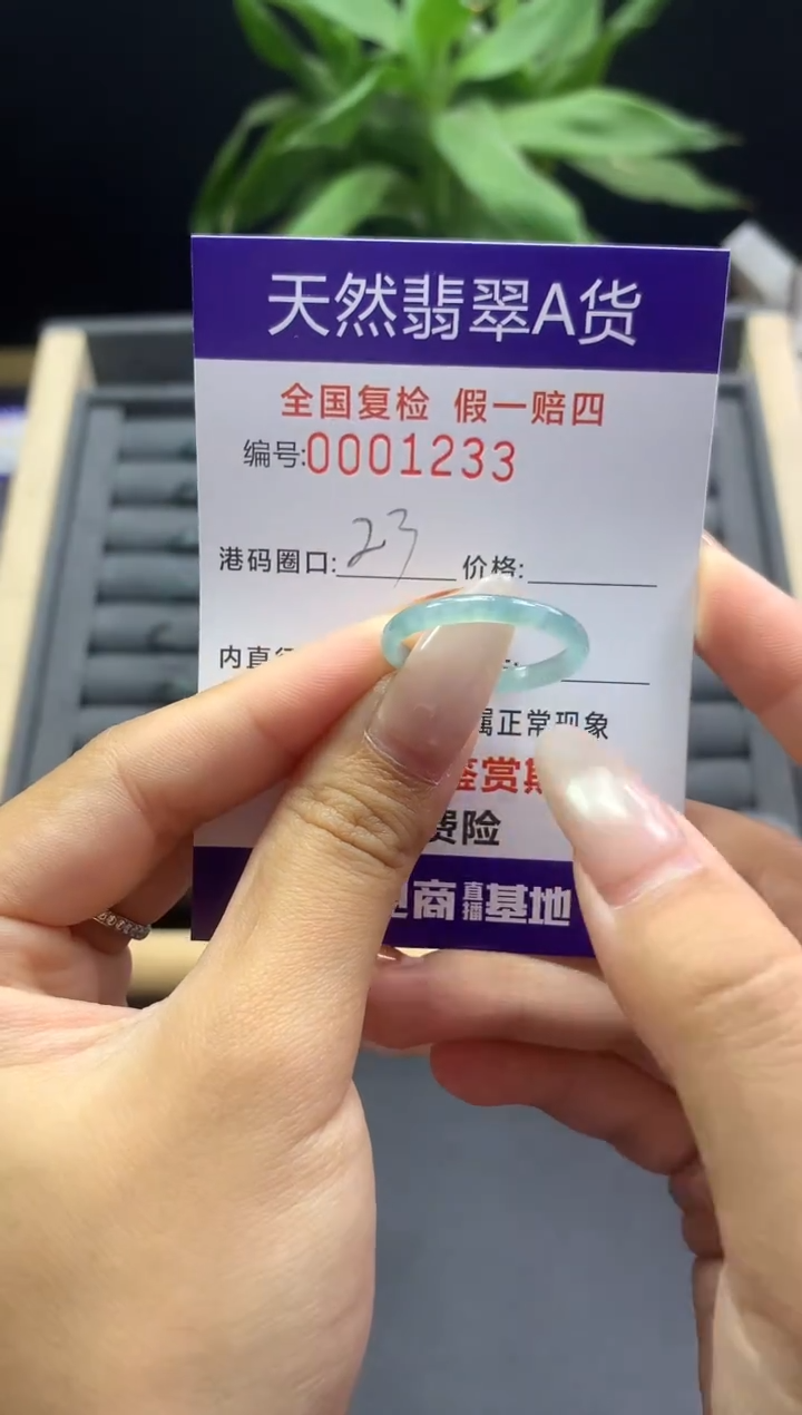 未镶嵌戒指翡翠天然  1233