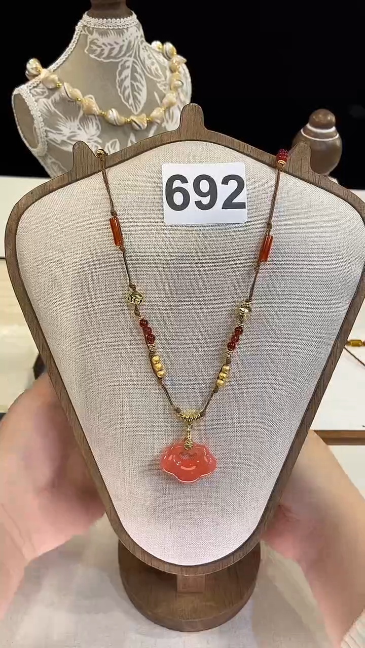 项链钛钢淡水珍珠692