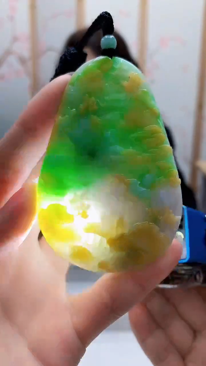 未镶嵌定制翡翠4829ry-毛货挂件7