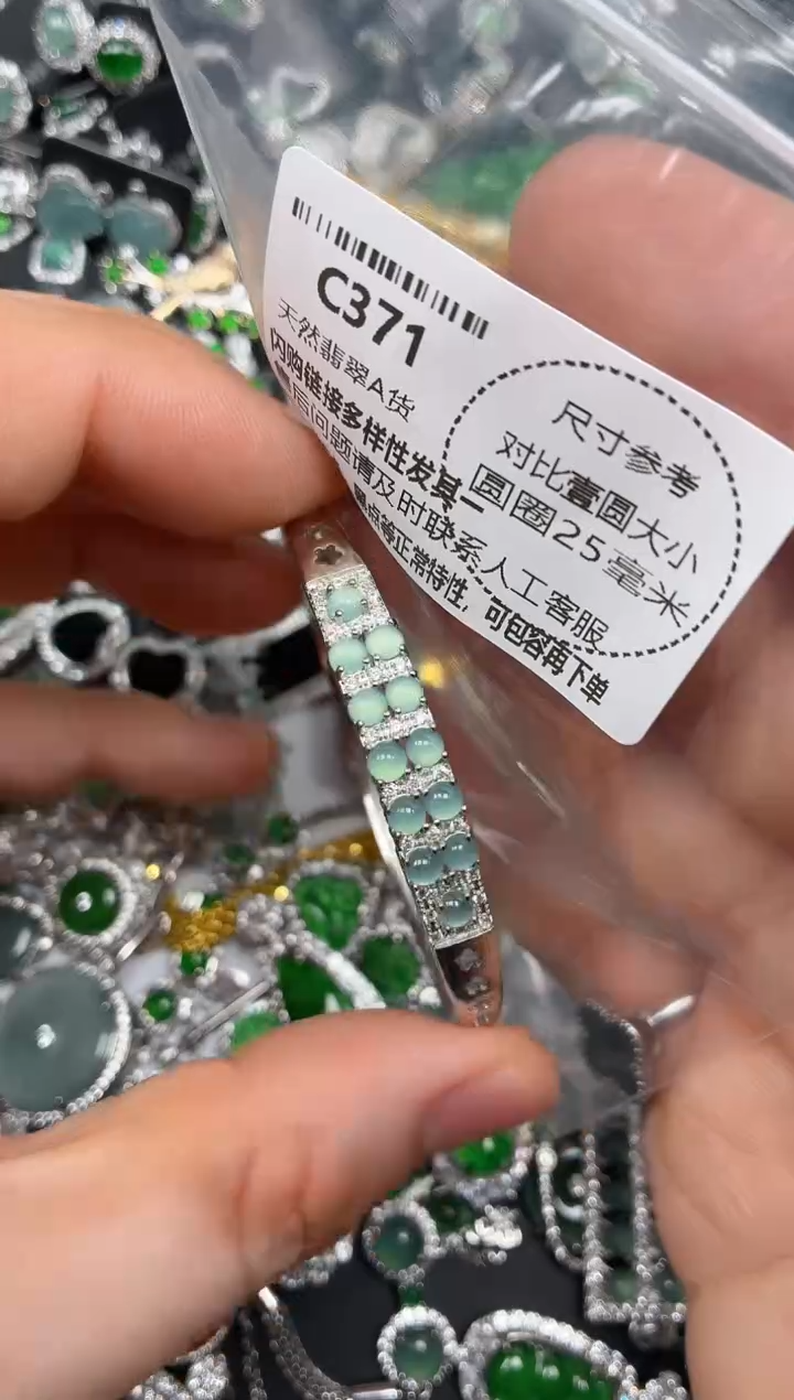 颈饰未镶嵌翡翠C371手镯
