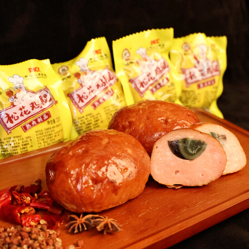 哈尔滨特产熏制熟食松花鸡腿220g*4个（zm）