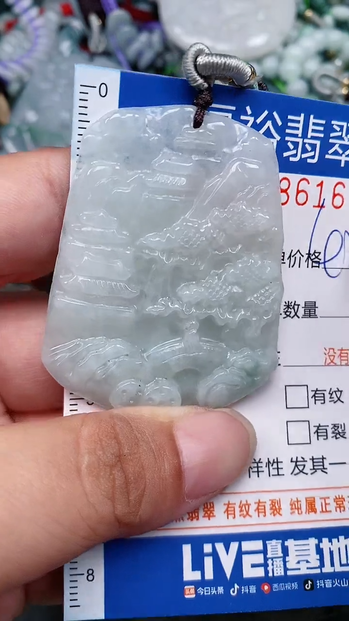 翡翠未镶嵌颈饰...0008616