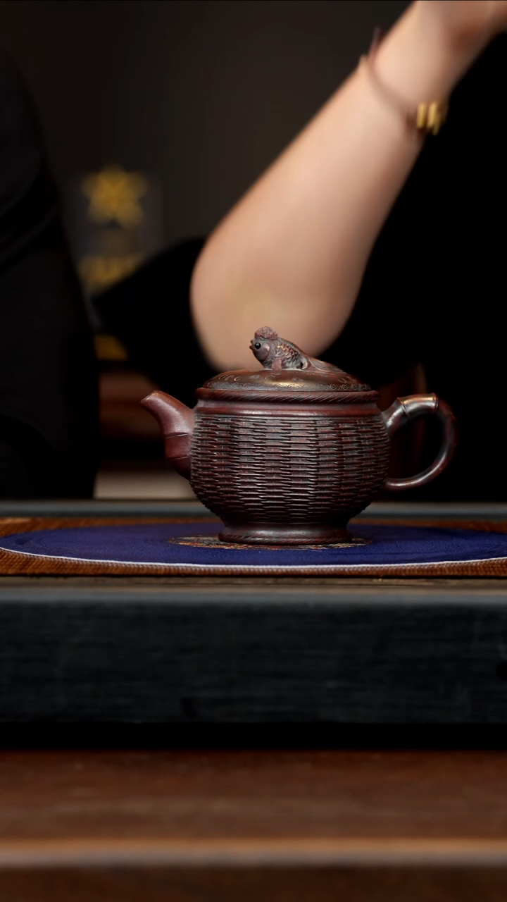 【闪购商品】紫砂茶壶CYL 紫御砂 年年有余