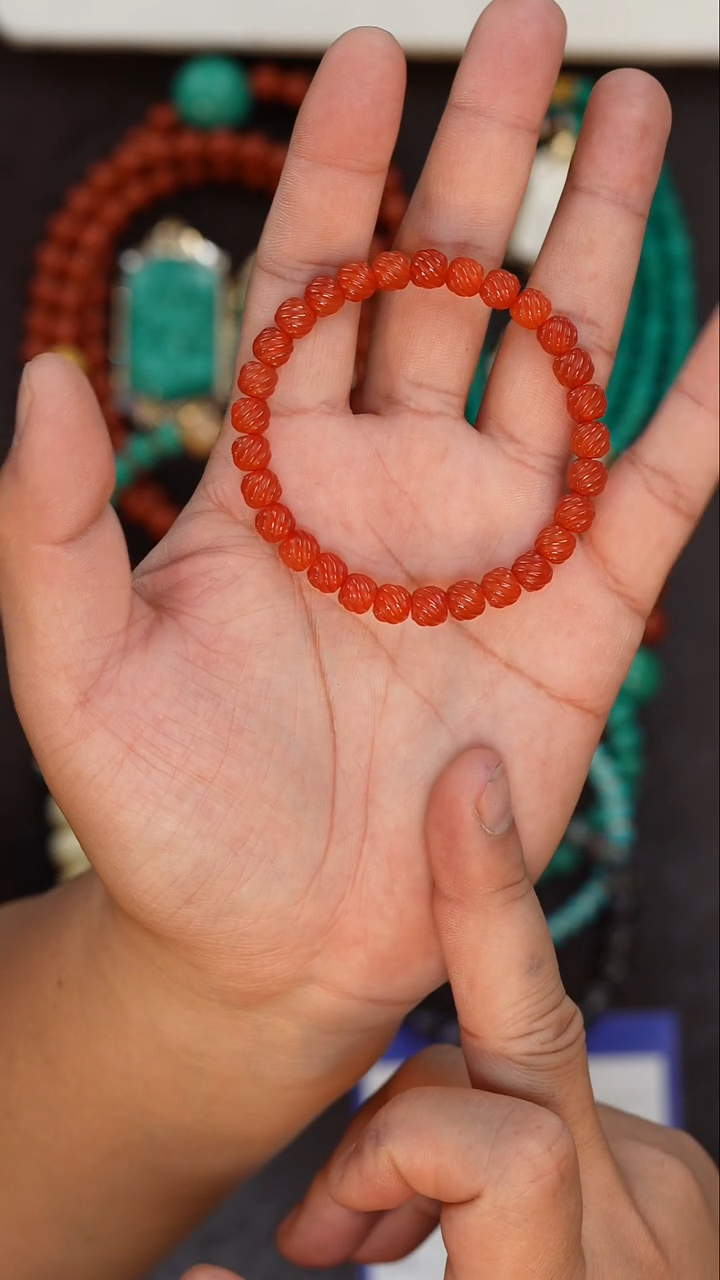 【闪购商品】南红玛瑙手串未镶嵌南红手串
