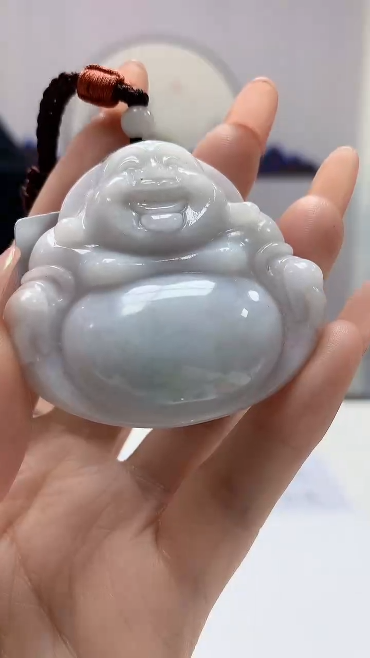 【闪购商品】定制翡翠未镶嵌5152DD-毛货挂件佛公99