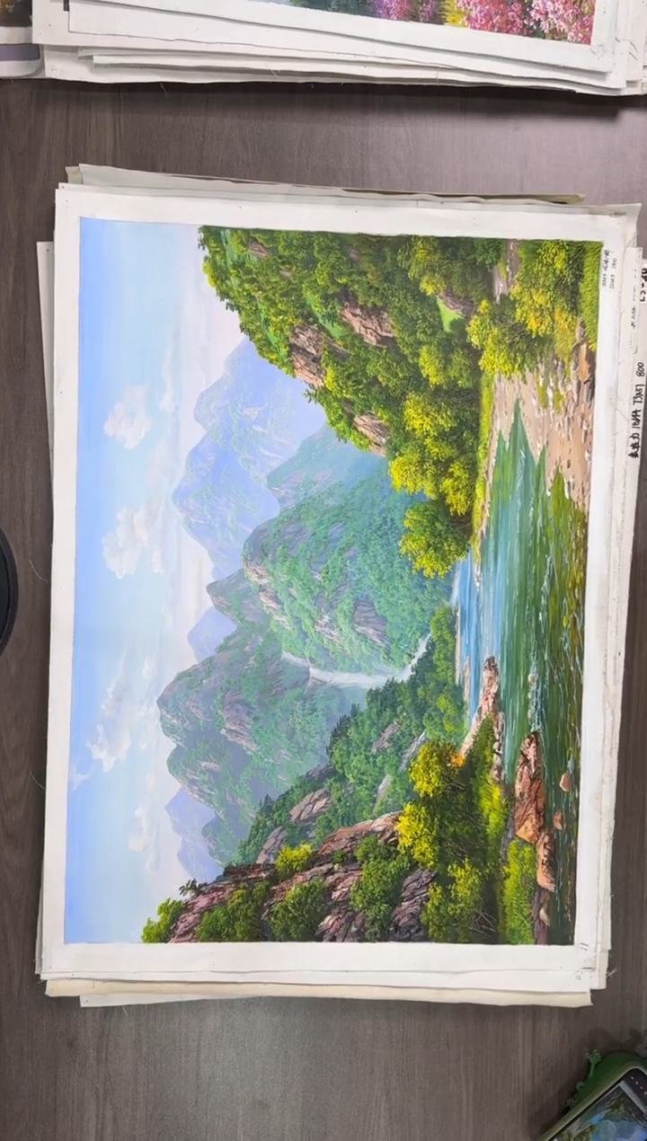 油画【102号】约50*70cm丨朝鲜原创纯手绘孤品油画丨顺丰包邮