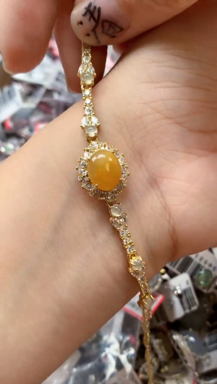 银S925镶嵌戒指翡翠天然A货缅甸翡翠