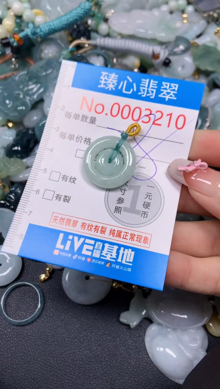 【闪购商品】翡翠颈饰未镶嵌含绳0003210