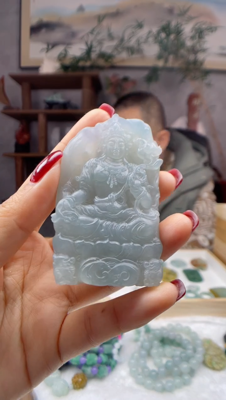 【闪购商品】定制翡翠未镶嵌观音