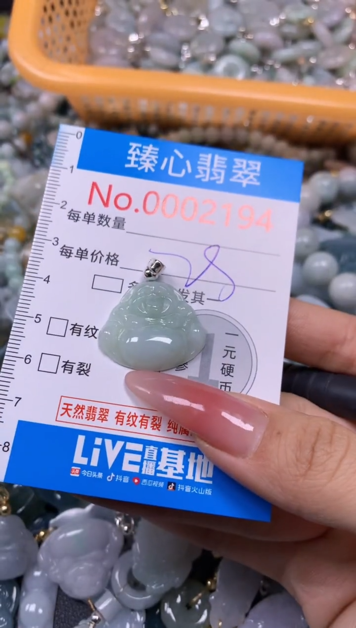【闪购商品】翡翠颈饰未镶嵌含绳0002194