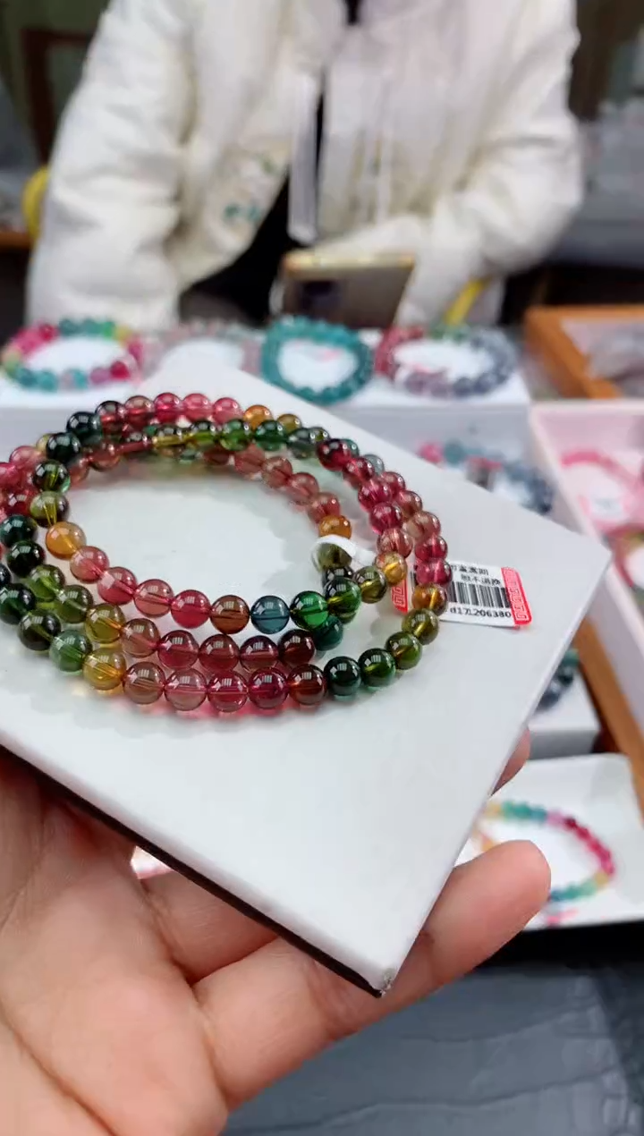 【闪购商品】碧玺手串未镶嵌多样性发一条