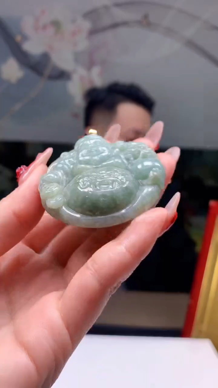 【闪购商品】定制翡翠未镶嵌1044ry-毛货挂件11